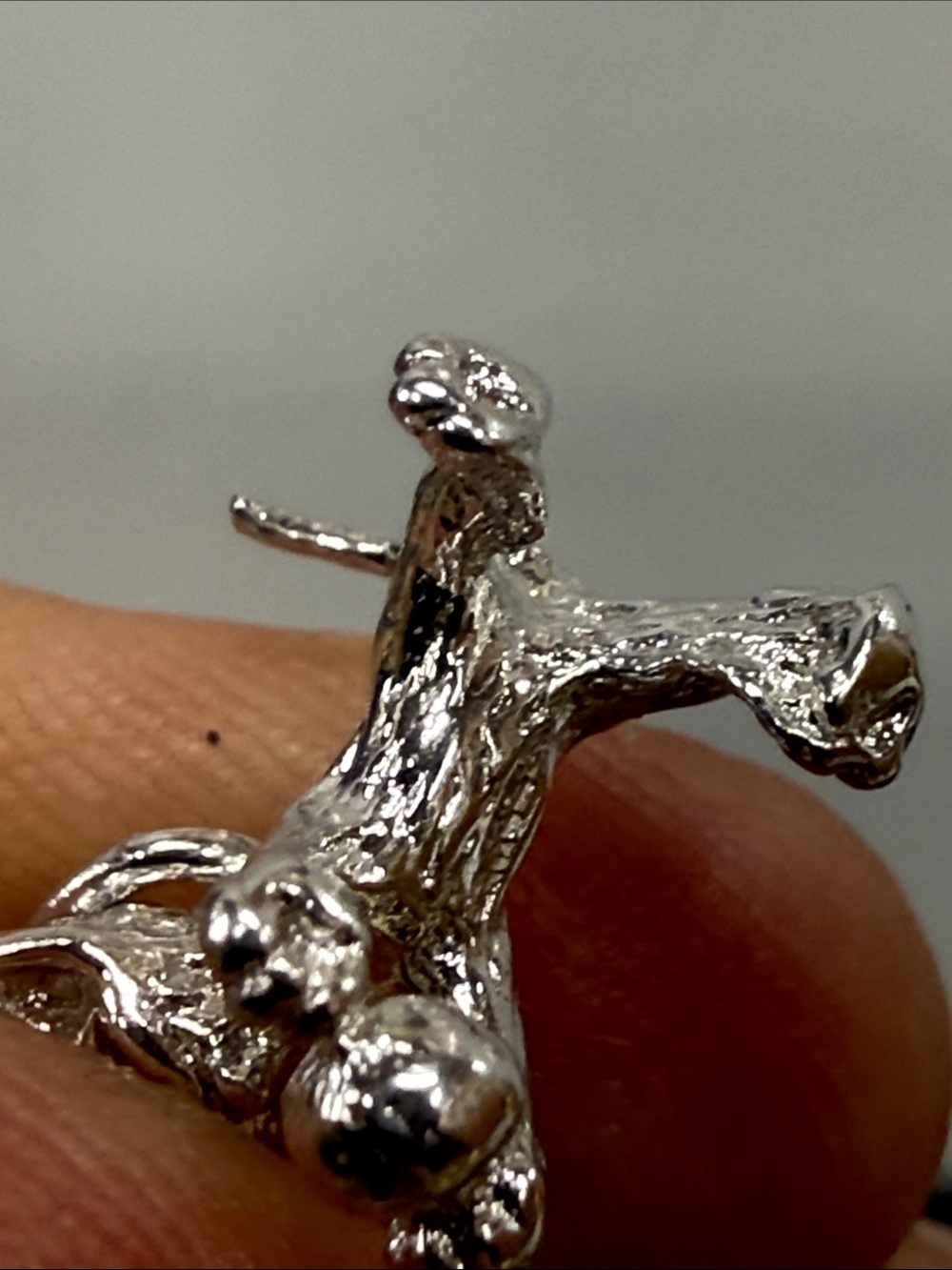 Sterling Silver 3D Dog Charm Pendant for Pets Lovers - Picture 3 of 3